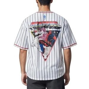 Marvel Deadpool Shirt Unicorn Baseball‎ Jersey Pinstripe Cosplay Men's Small